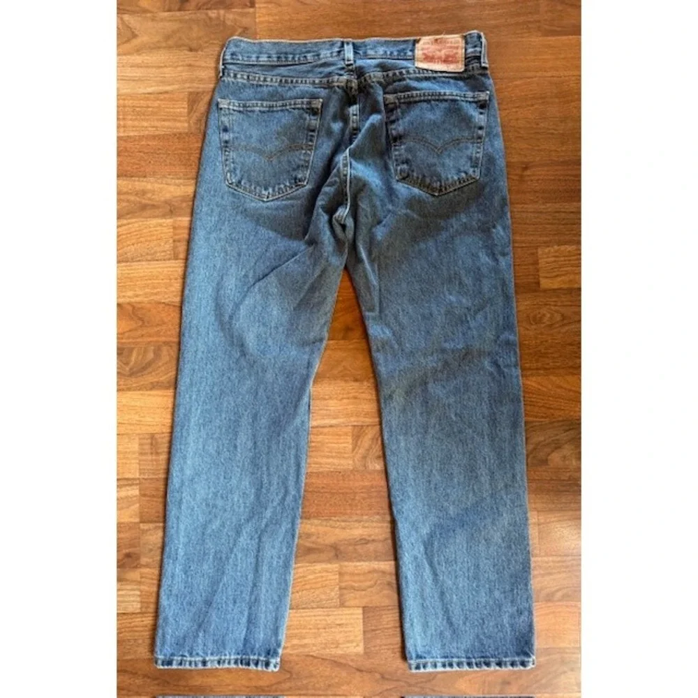 Levi's 505 Regular Fit Jeans Mens W34 L30‎ Blue Denim Classic